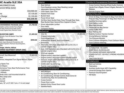 Used 2021 GMC Acadia SLE w/ Driver Convenience Package FWD image 5