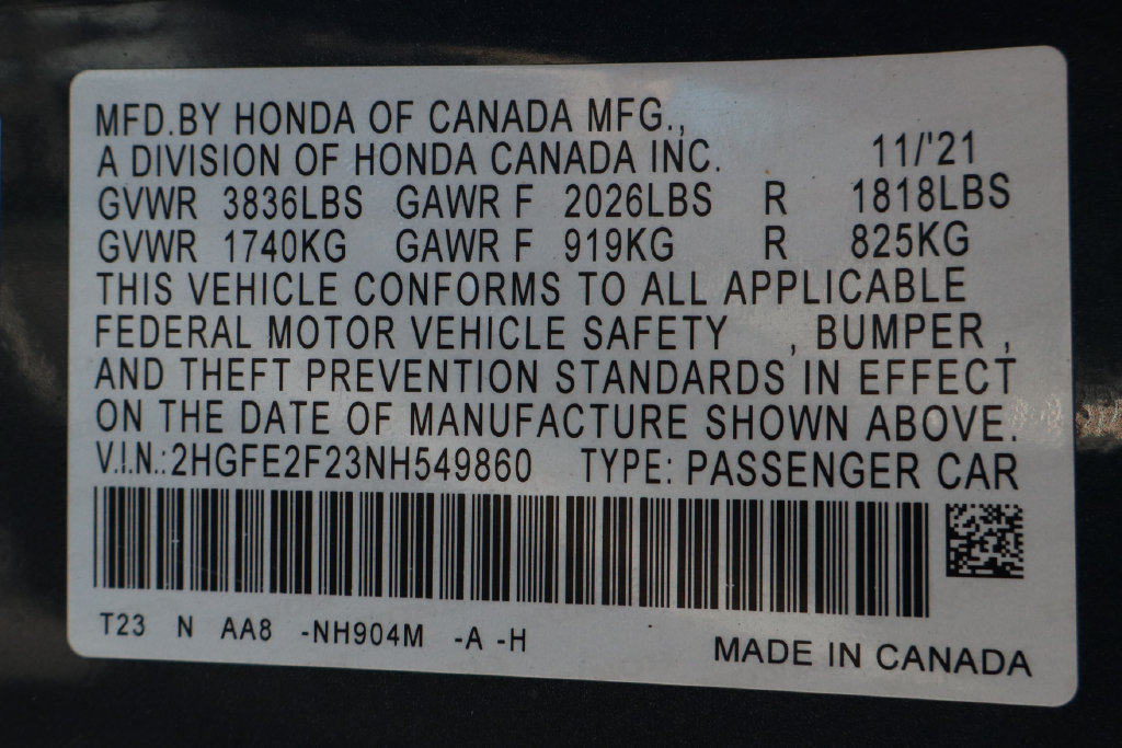 Used 2022 Honda Civic LX image 44