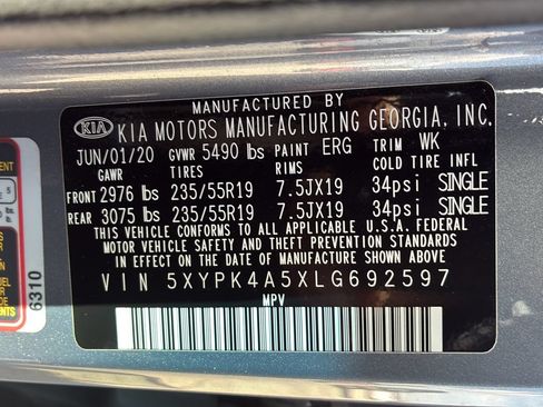Used 2020 Kia Sorento SX FWD image 38