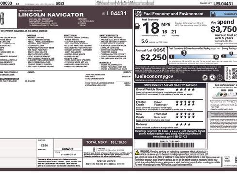 Used 2020 Lincoln Navigator Reserve AWD/4WD image 7