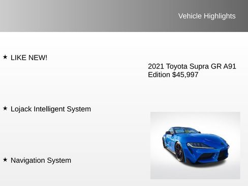 Used 2021 Toyota Supra A91 Edition image 8