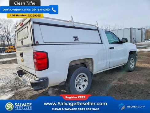 Used 2015 Chevrolet Silverado 1500 W/T w/ Chrome Bumper Package RWD image 4