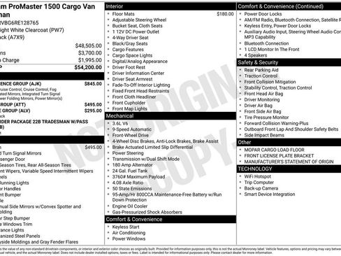 Used 2024 RAM ProMaster 1500 w/ Convenience Group image 14