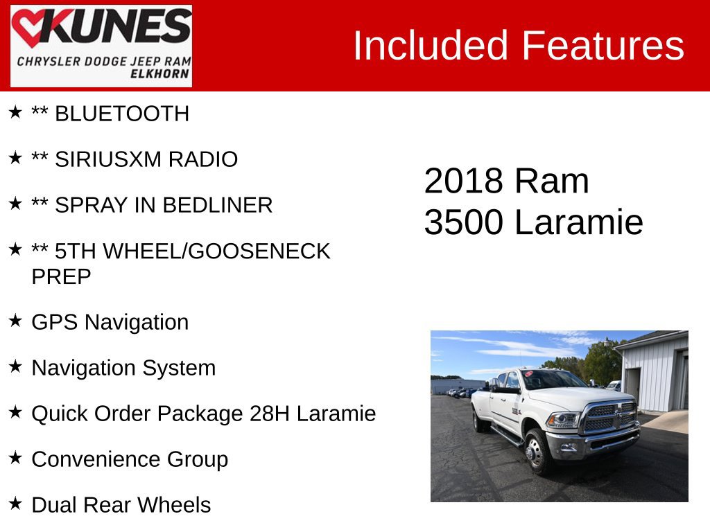 Used 2018 RAM 3500 Laramie AWD/4WD image 4