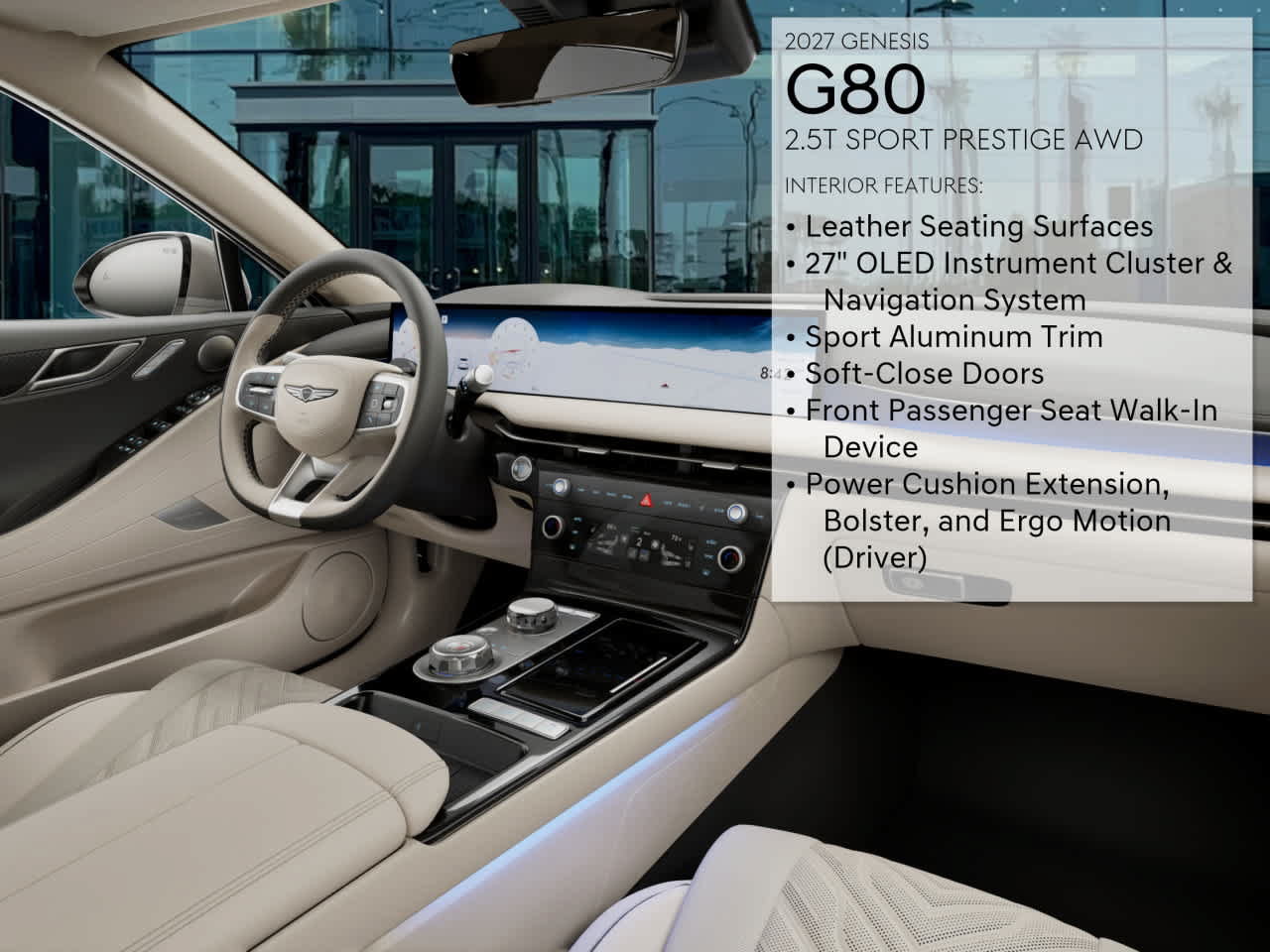 New 2027 Genesis G80 2.5T Sport Prestige AWD/4WD image 17