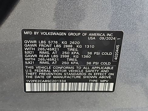 Used 2025 Volkswagen Atlas Cross Sport SEL Premium R-Line AWD/4WD image 37