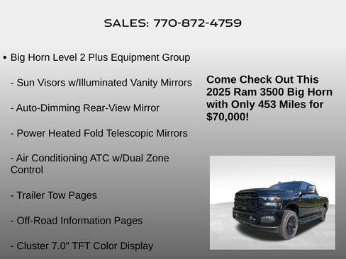 Used 2025 RAM 3500 Big Horn image 10