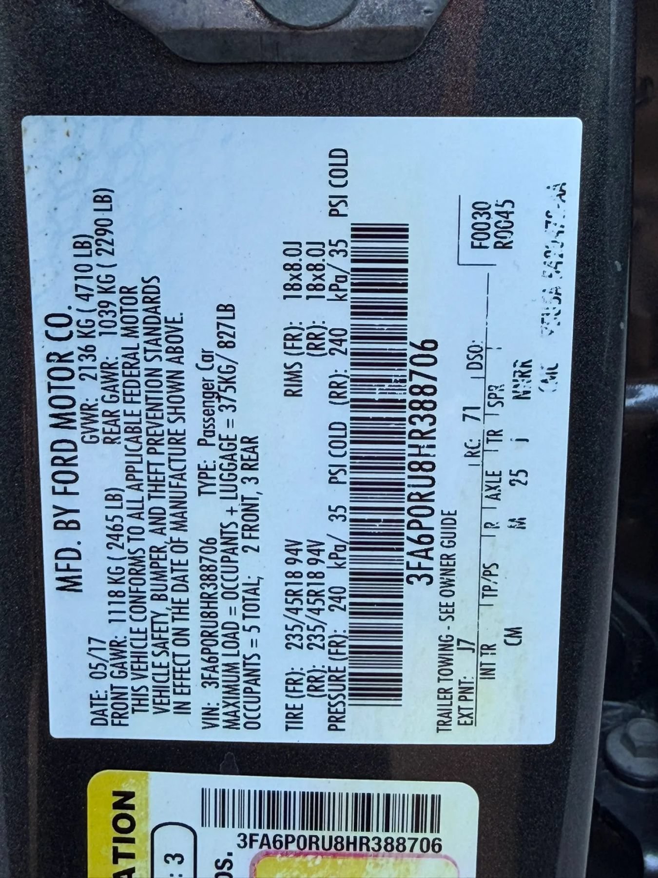 Used 2017 Ford Fusion Titanium FWD image 30