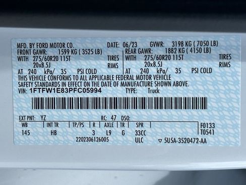 Used 2023 Ford F150 Lariat w/ Equipment Group 502A High AWD/4WD image 15