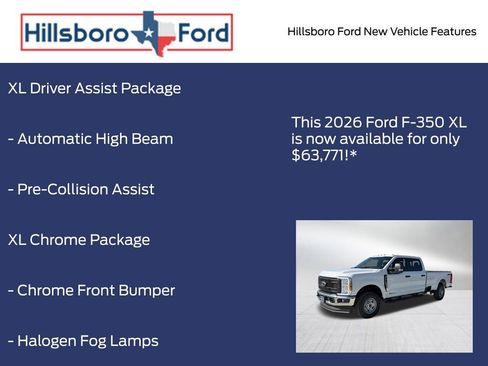 New 2026 Ford F350 XL w/ XL Driver Assist Package AWD/4WD image 10