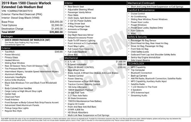 Used 2019 RAM 1500 Warlock RWD image 43