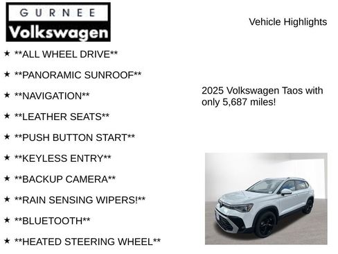 Used 2025 Volkswagen Taos SEL image 7