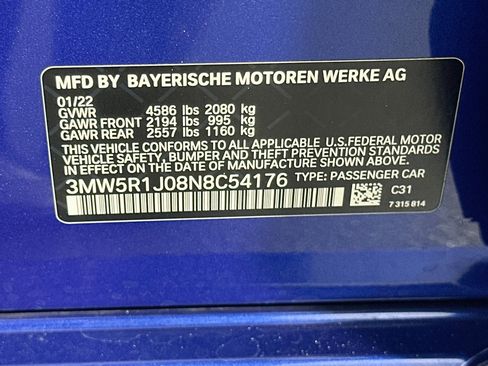 Used 2022 BMW 330i Sedan w/ M Sport Package RWD image 12