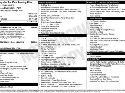 Used 2019 Chrysler Pacifica Touring Plus image 24