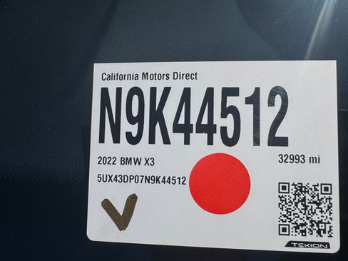 Used 2022 BMW X3 sDrive30i w/ M Sport Package 2 RWD image 17