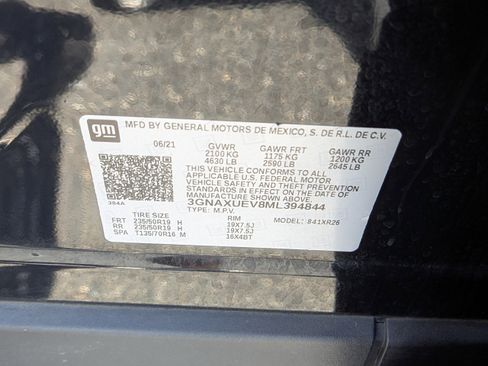 Used 2021 Chevrolet Equinox LT AWD/4WD image 17