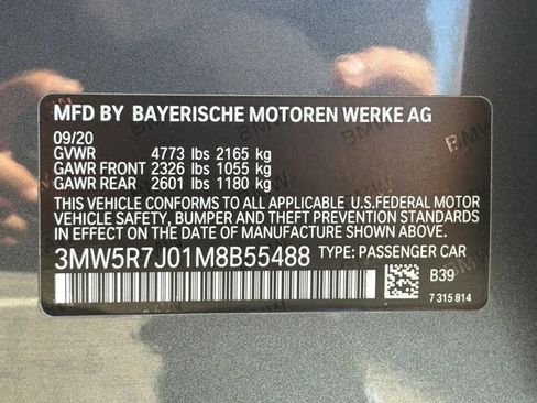 Used 2021 BMW 330i xDrive Sedan w/ Premium Package AWD/4WD image 31