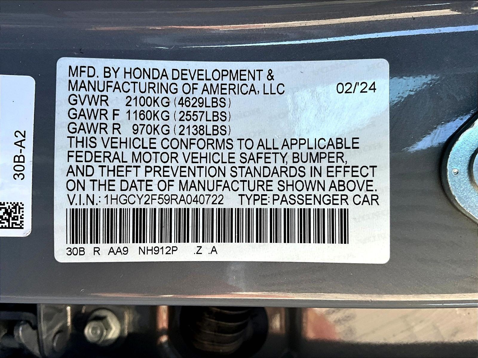 Certified 2024 Honda Accord Sport image 18