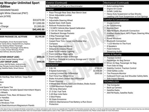 Used 2021 Jeep Wrangler Unlimited Sport image 4