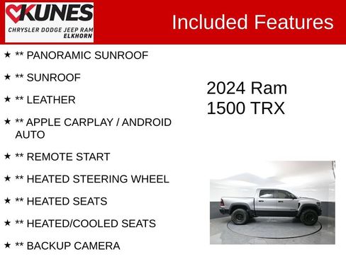 Used 2024 RAM 1500 TRX w/ TRX Level 2 Equipment Group AWD/4WD image 3