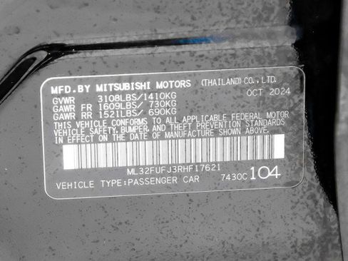 Used 2024 Mitsubishi Mirage G4 Black Edition FWD image 51