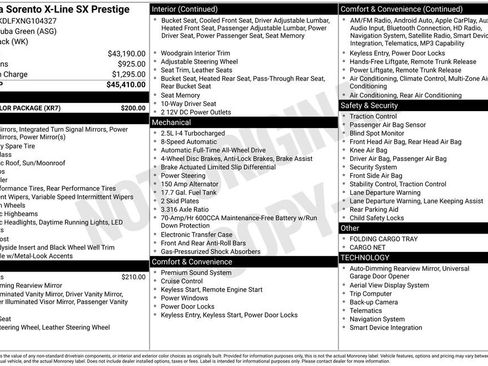 Used 2022 Kia Sorento SX Prestige w/ Rust Color Package image 6