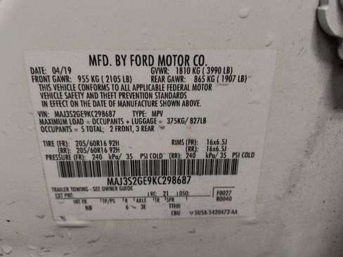 Used 2019 Ford EcoSport SE w/ SE Convenience Package image 33