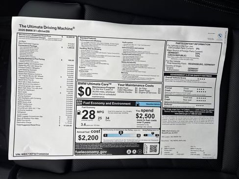 New 2026 BMW X1 xDrive28i w/ Convenience Package image 33