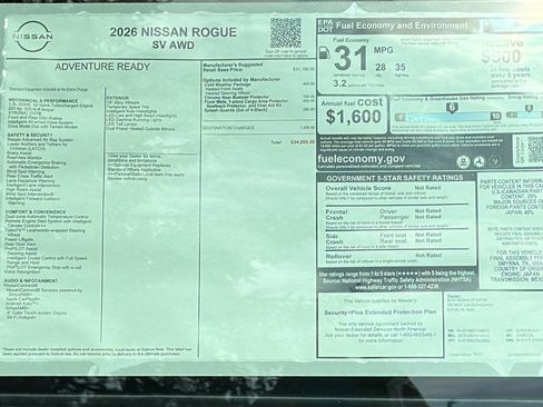 New 2026 Nissan Rogue SV w/ Cold Weather Package image 16