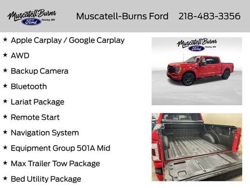 Used 2022 Ford F150 Lariat w/ Max Trailer Tow Package image 7