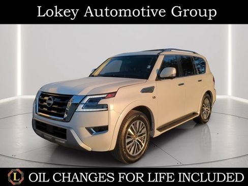 Certified 2022 Nissan Armada SL w/ Captain's Chairs Package RWD image 1
