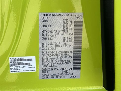 New 2026 Nissan Frontier PRO-4X w/ Pro-4x Convenience Package image 25