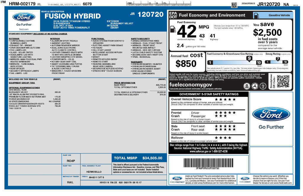 Used 2018 Ford Fusion Titanium FWD image 3