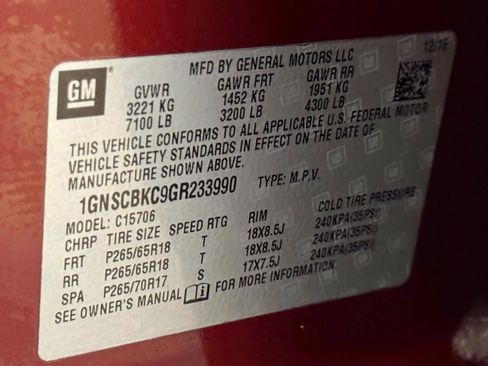 Used 2016 Chevrolet Tahoe LT w/ Luxury Package RWD image 54