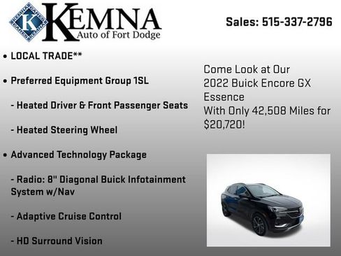 Used 2022 Buick Encore GX Essence w/ Advanced Technology Package image 7
