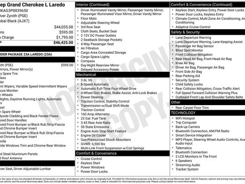Used 2023 Jeep Grand Cherokee L Laredo AWD/4WD image 9