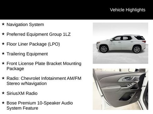 Certified 2019 Chevrolet Traverse Premier w/ LPO, Floor Liner Package image 27
