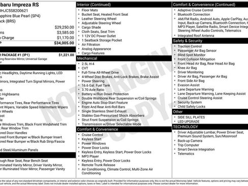 Used 2025 Subaru Impreza RS w/ Popular Package #1 image 11