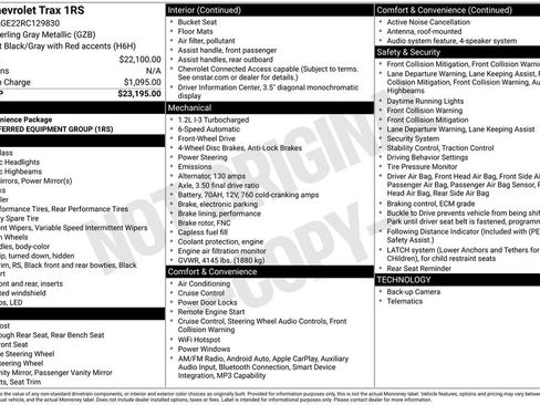 Used 2024 Chevrolet Trax RS FWD image 12