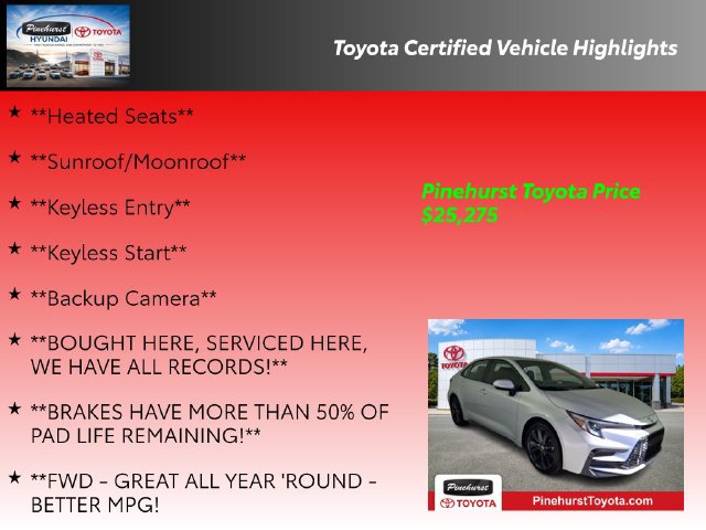 Certified 2024 Toyota Corolla XSE FWD image 36