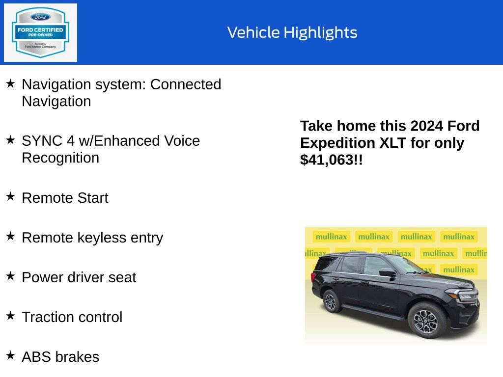 Certified 2024 Ford Expedition XLT AWD/4WD image 18