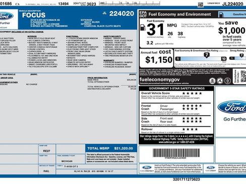 Used 2018 Ford Focus SE FWD image 26