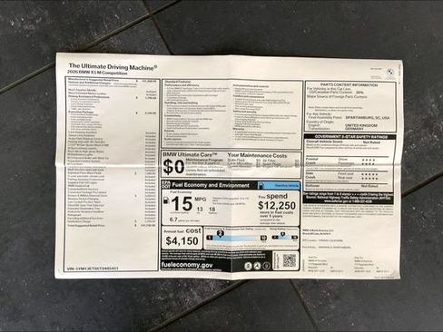 New 2026 BMW X5 M Competition w/ Executive Package AWD/4WD image 14