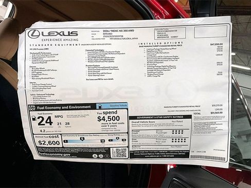 New 2026 Lexus NX 350 350 Premium image 14