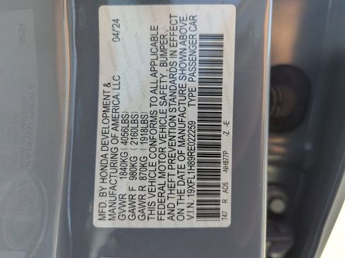 Used 2024 Honda Civic Sport Touring image 36