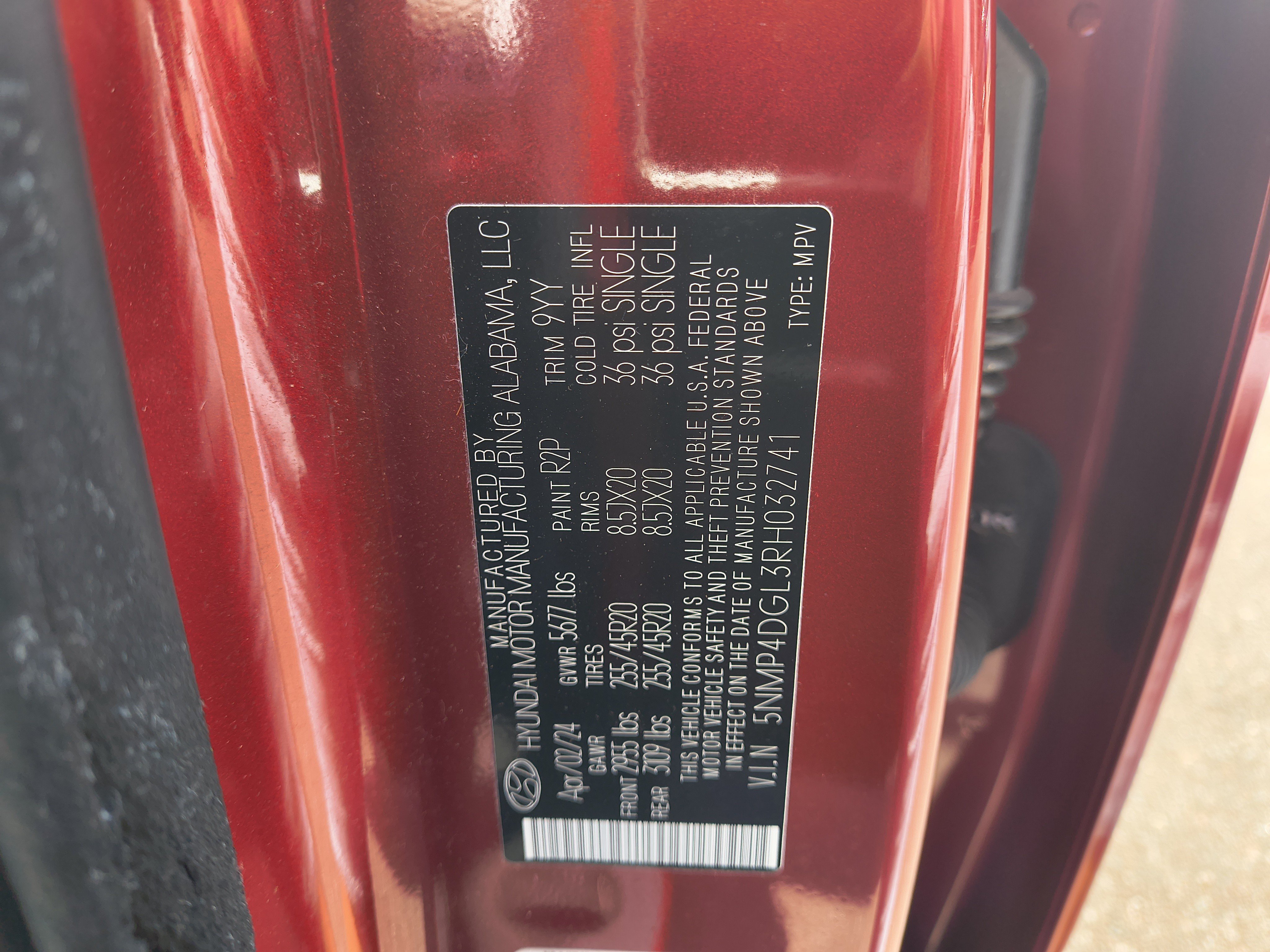 Certified 2024 Hyundai Santa Fe Limited AWD/4WD image 35