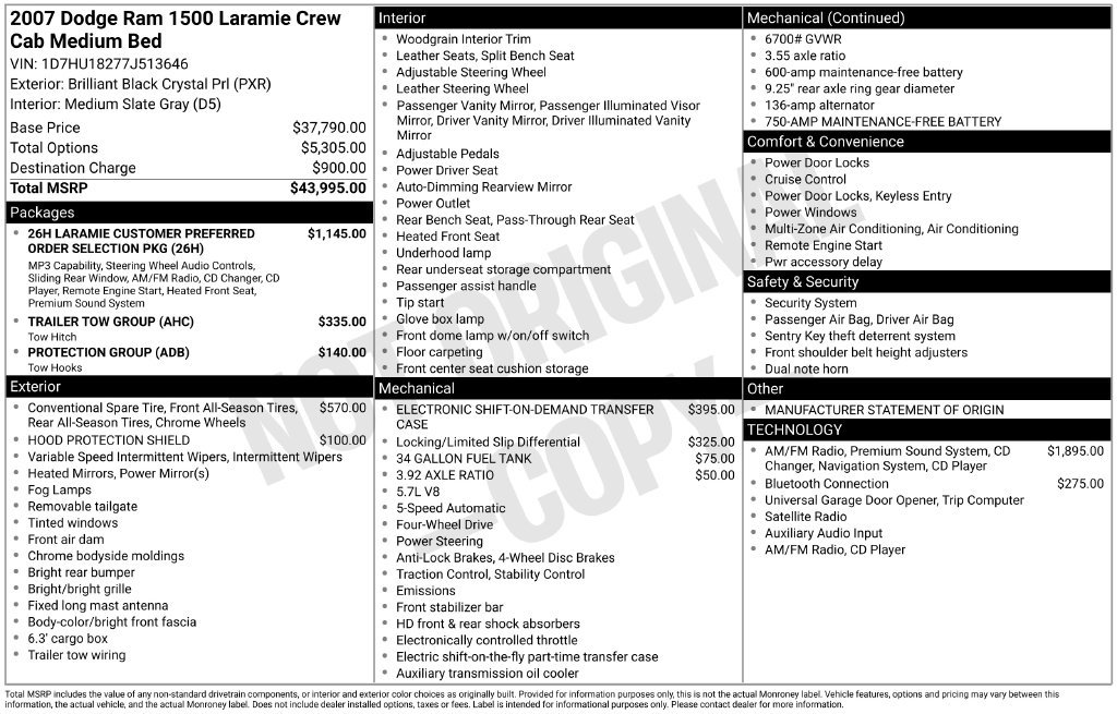 Used 2007 Dodge Ram 1500 Truck Laramie AWD/4WD image 11