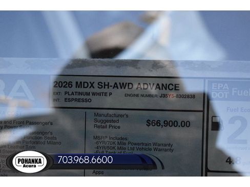 New 2026 Acura MDX w/ Advance Package AWD/4WD image 40