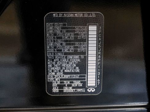 Used 2023 INFINITI QX55 Luxe w/ Cargo Package AWD/4WD image 63