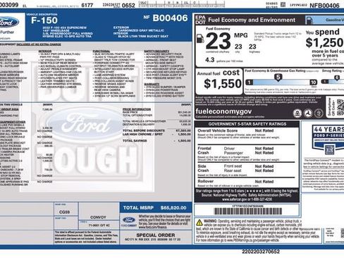 Used 2022 Ford F150 Lariat w/ Equipment Group 502A High image 35